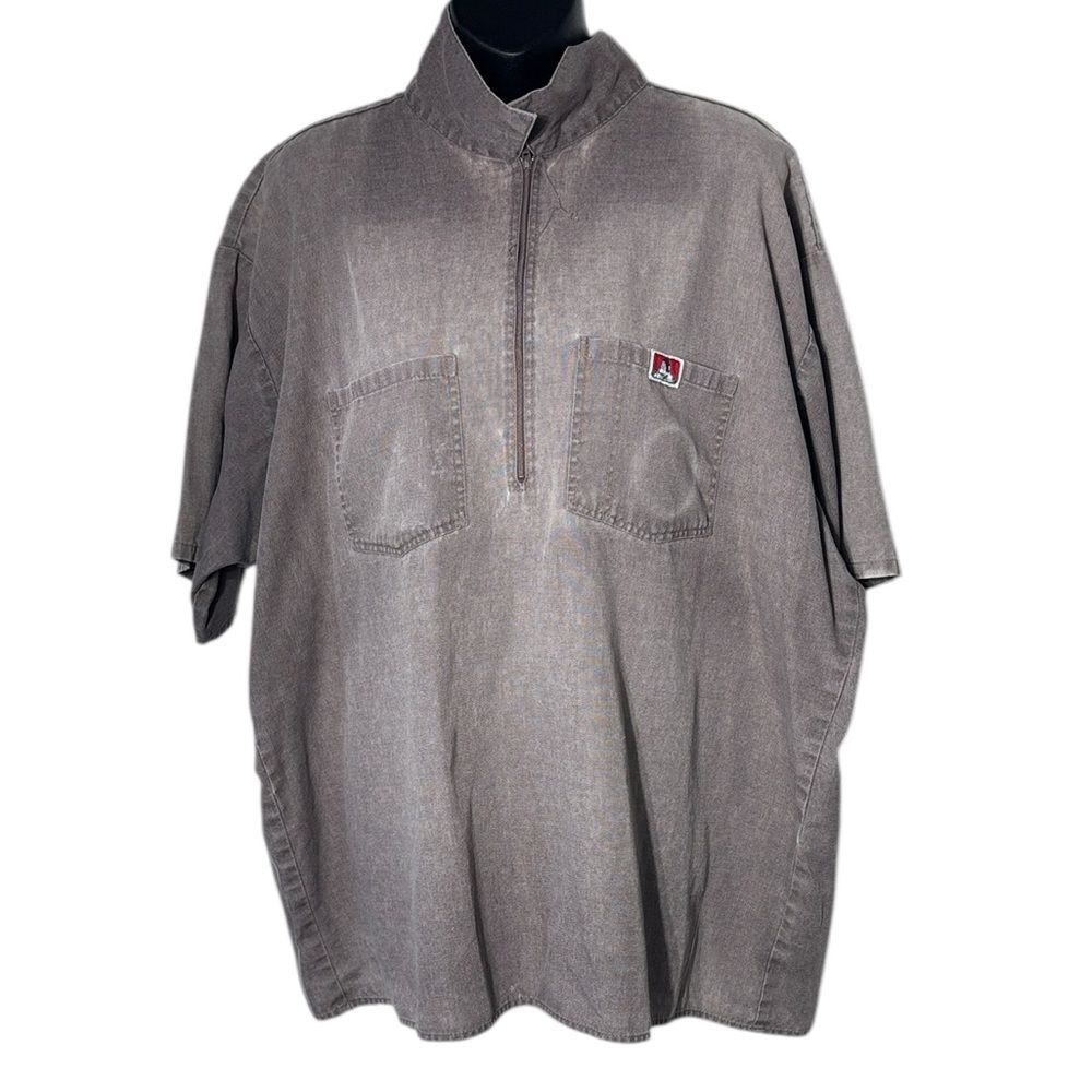 Vintage Ben Davis 1990s workwear shirt made in UsA xxl classic gorilla logo tag